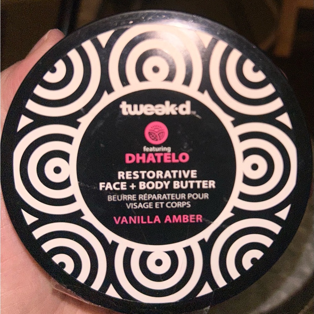 Tweak-d Restorative Face & Body Butter - Vanilla Amber featuring Dhatelo New 4oz